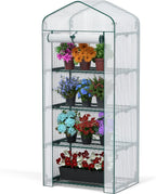 workpro mini greenhouse, 4-tier portable small greenhouses (27"x, main product view