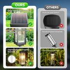 2 Pack Solar Pathway Lights Outdoor, Upgraded Solar Lights Outdoor Waterproof, Bright Up to 15 Hrs Auto On/Off Garden Light for Yard Patio Lawn Path Walkway Driveway Outside Decor