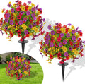 fajunzh artificial topiary bushes for outdoors with spike, main product view