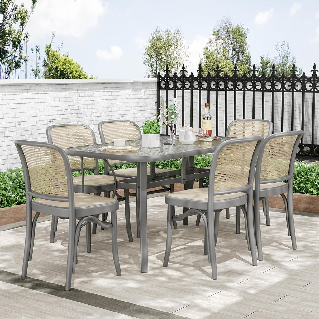 tlsunny patio 30"x 55" rectangular glass table with, package contents
