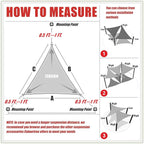 ColourTree 10' x 10' x 10' Beige Sun Shade Sail Triangle CTSLT10 - Canopy Fabric Mesh UV Block UPF50 & Commercial Heavy Duty & 190 GSM - 3 Years Warranty