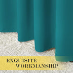 NICETOWN Blackout Drapery Curtain Panel 90 inches Long - Window Treatment Thermal Insulated Grommet Blackout Curtain/Drape for Bedroom Living Room (Peacock Teal, 1 Panel, 46 by 90 inches)