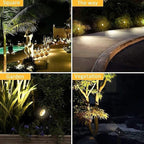 Svater Low Voltage Landscape Lighting Outdoor, 3W 250 LM Plug-in Outdoor Spotlights with Transformer for House Yard Pathway, 3000K Warm White Spot Lights IP65 Waterproof - 6 Pack