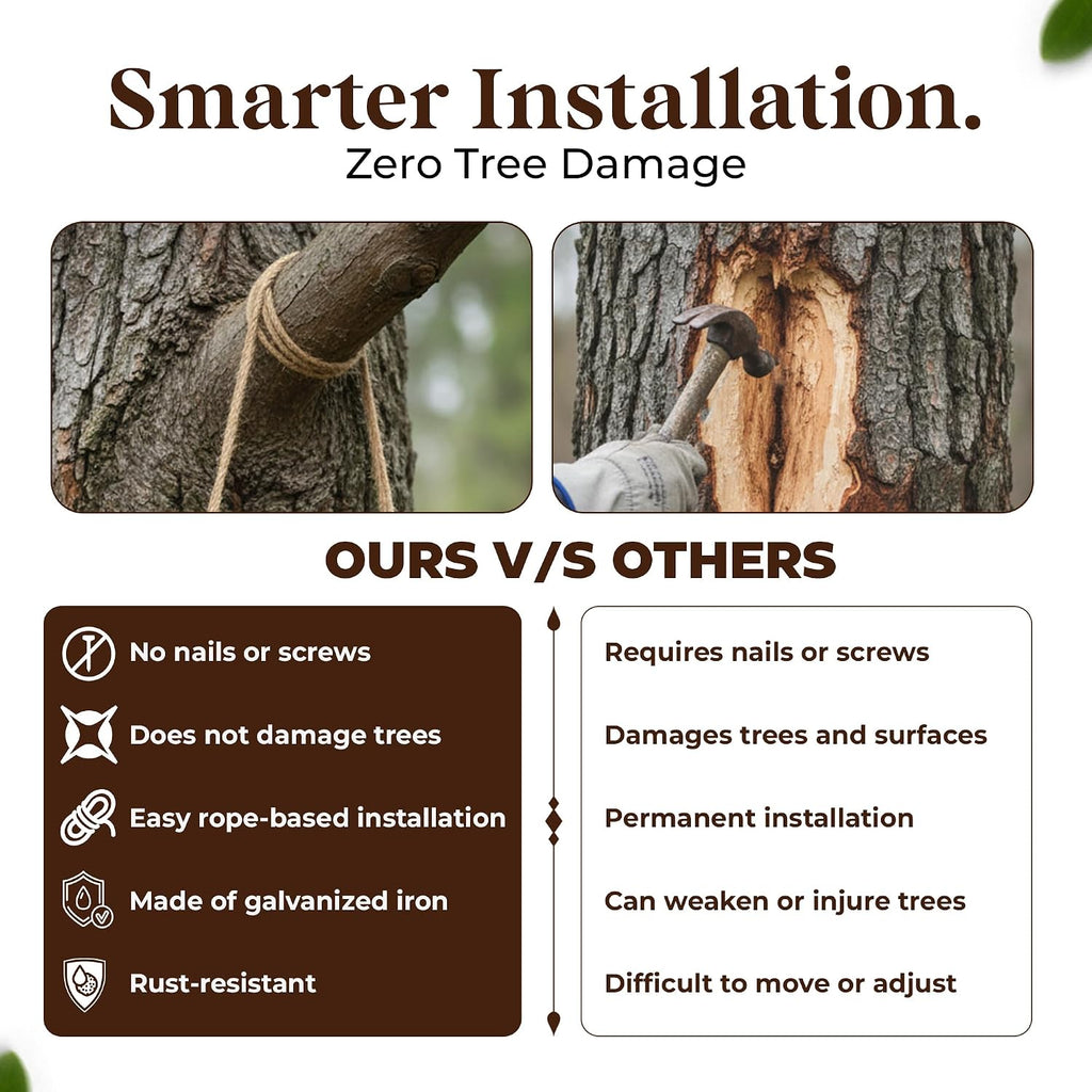 Hanging Squirrel Feeder & Waterer for Outside, Large Feeder.