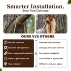 Hanging Squirrel Feeder & Waterer for Outside, Large Feeder.