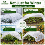 10 ft x 50 ft frost cloth, plant, package contents