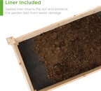 Best Choice Products 8x2ft Outdoor Wooden Raised Garden Bed Planter for Vegetables, Grass, Lawn, Yard - Natural