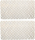 natural willow lattice 2 pack, willow expandable fence, main product view