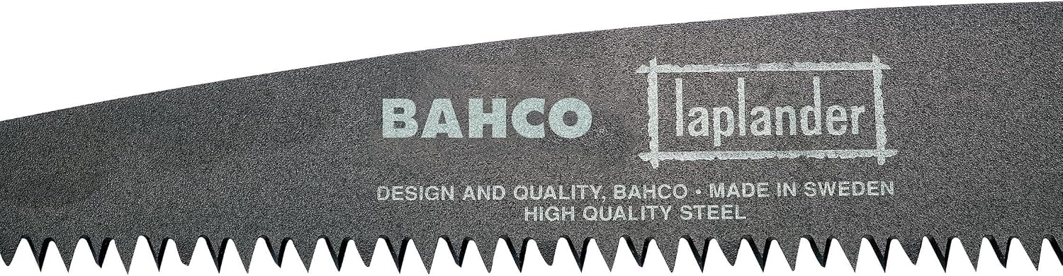 Bahco 9" Laplander Folding Saw for Trail Maintenance, Wood Processing, and Survival Use, Rust-Protected Blade, Secure Lock, Ergonomic Grip, Ideal Bushcraft and Camping Tool | Multi purpose folding saw for wood plastic bone and outdoor use