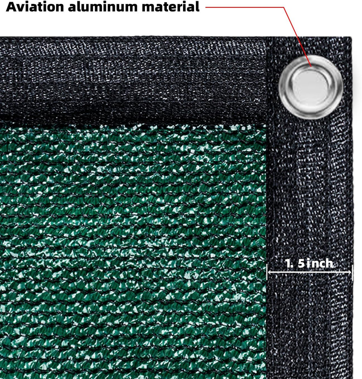 sunny guard privacy screen fence 4/5/6/8 ft heavy, close-up detail
