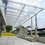 clear polycarbonate roofing sheet, acrylic plastic sheet pergola, main product view