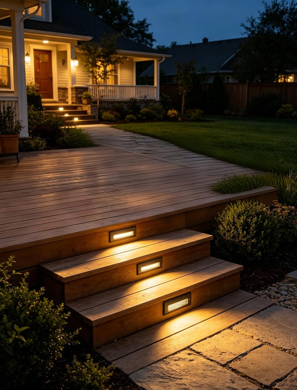 orb 9 in aluminum low voltage step lights, view 9