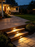 orb 9 in aluminum low voltage step lights, view 9