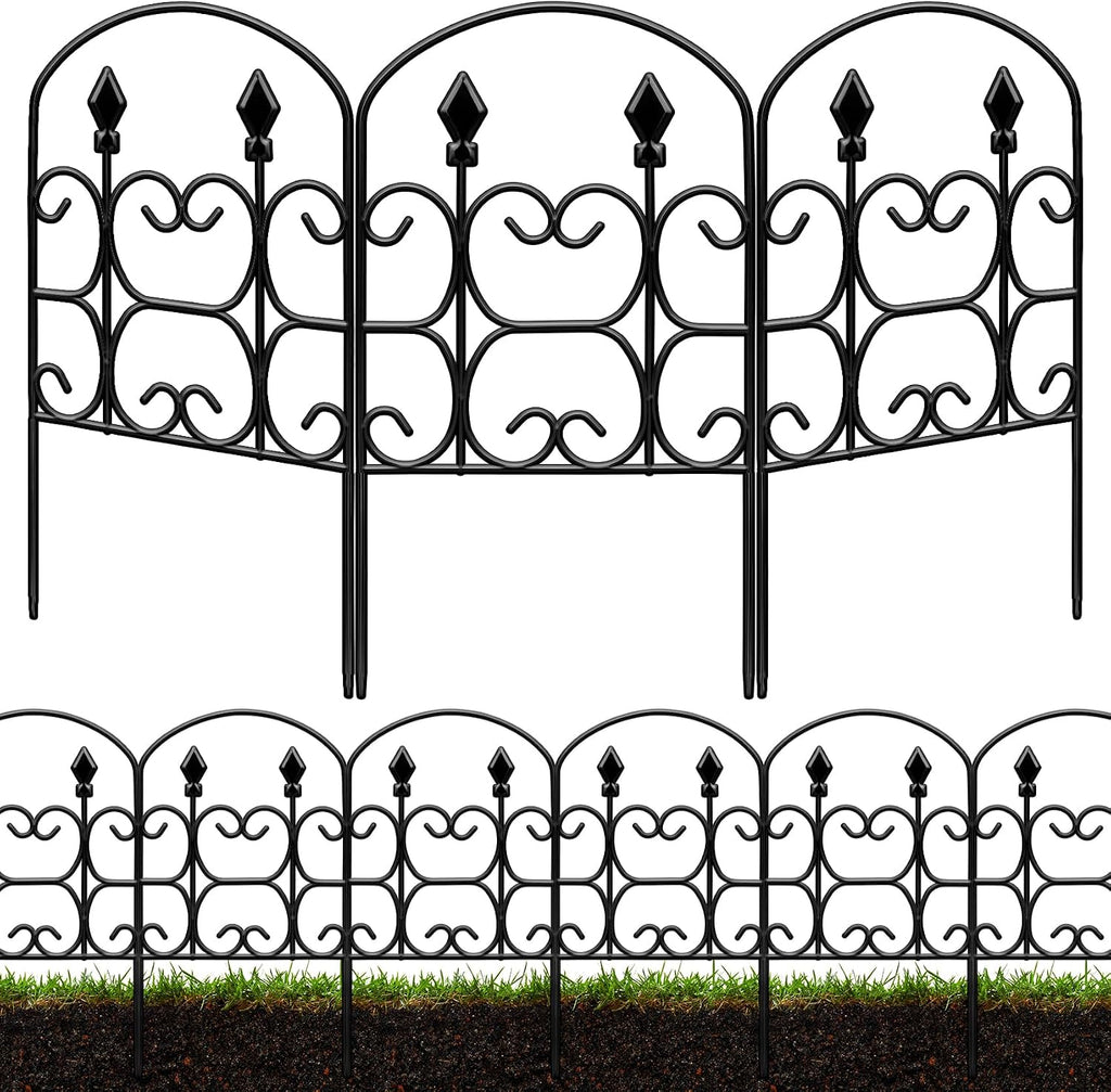 24in(h) x 10.83ft(l) decorative garden fence - tall, main product view