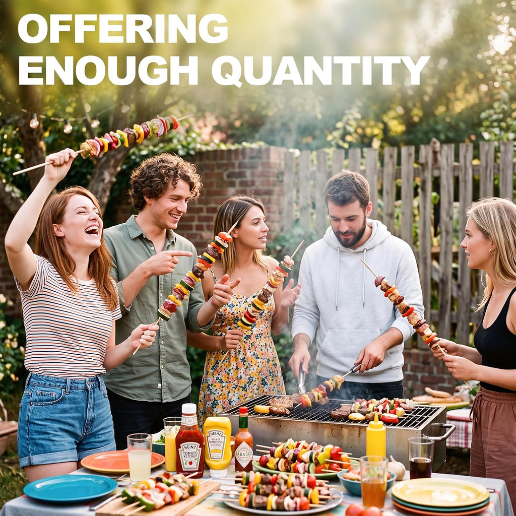 500 Pcs Marshmallow Roasting Sticks 30" Long 5mm Thick, Smores Sticks Bamboo Skewers BBQ Kabob Grilling Barbecue Roasting Camping for Outdoor Fire Pits Campfires