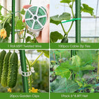 Cucumber Trellis for Raised Bed,U-Shape Garden Trellis for Climbing Plants Outdoor, Metal Arch Vegetables Trellis, Plant Support for Vine (Green, 47.2x47.2 X21.6)