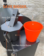 Upgraded Grease Bucket & Liner for Traeger Pellet Grill Accessories | Durable Steel Grease Bucket with Lid & Metal Handle. Includes Reusable Silicone Liner. Fits Traeger & Pit Boss Pellet Grills