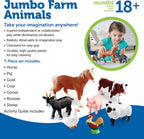 learning resources jumbo farm animals, package contents