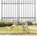decorative metal garden fence，(10 panels+ 11 posts), total, main product view