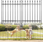 decorative metal garden fence，(10 panels+ 11 posts), total, main product view