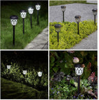 EXCMARK 10 Pack Solar Lights Outdoor Garden Pathway Solar Powered Yard Lights for Walkway Sidewalk Driveway.