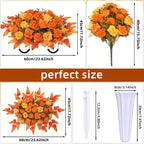 lodou 3 piece cemetery flowers set – large showing dimensions