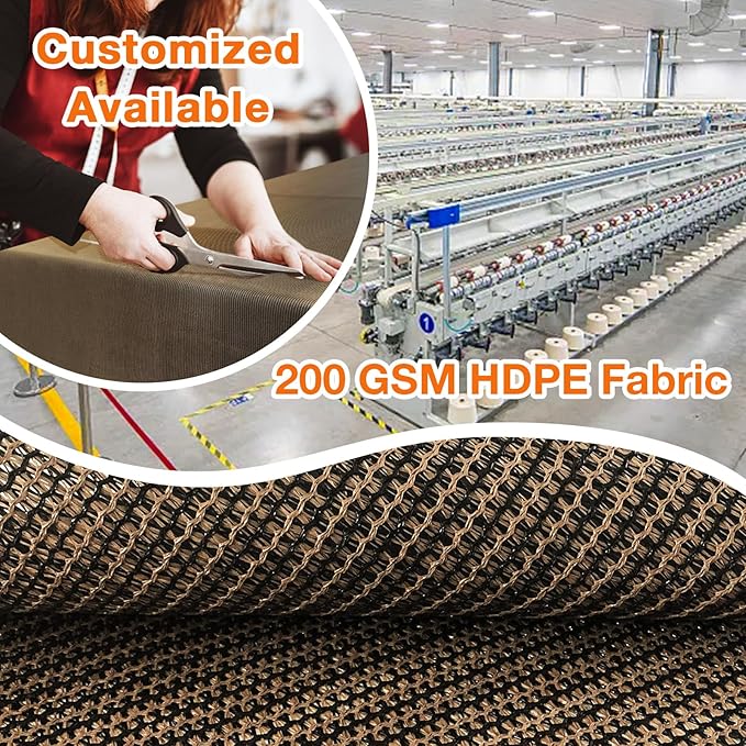 Artpuch Outdoor Pergola Shade Cover 20x24 FT Sun Shade Cloth with Grommets Mocha 90% UV Protection Canopy Patio Privacy Screen (Customized Available)