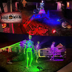 JSOT 2 Pack Christmas Solar Spotlights, RGB Solar Spot Light Outdoor Waterproof Color Changing Landscape Lighting with 9 Lighting Options Decor for Backyard Walkway Tree Lawn