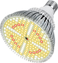 Lonwon Grow Light Bulb, Plant Light Bulb, E26 Grow Bulb Full Spectrum | LED Grow Lights for Indoor Plants, 30W Plant Lights for Indoor Growing and Regular Lamp, 4000K Warm, PAR 38 Bulb, 1-Pack