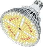 Lonwon Grow Light Bulb, Plant Light Bulb, E26 Grow Bulb Full Spectrum | LED Grow Lights for Indoor Plants, 30W Plant Lights for Indoor Growing and Regular Lamp, 4000K Warm, PAR 38 Bulb, 1-Pack