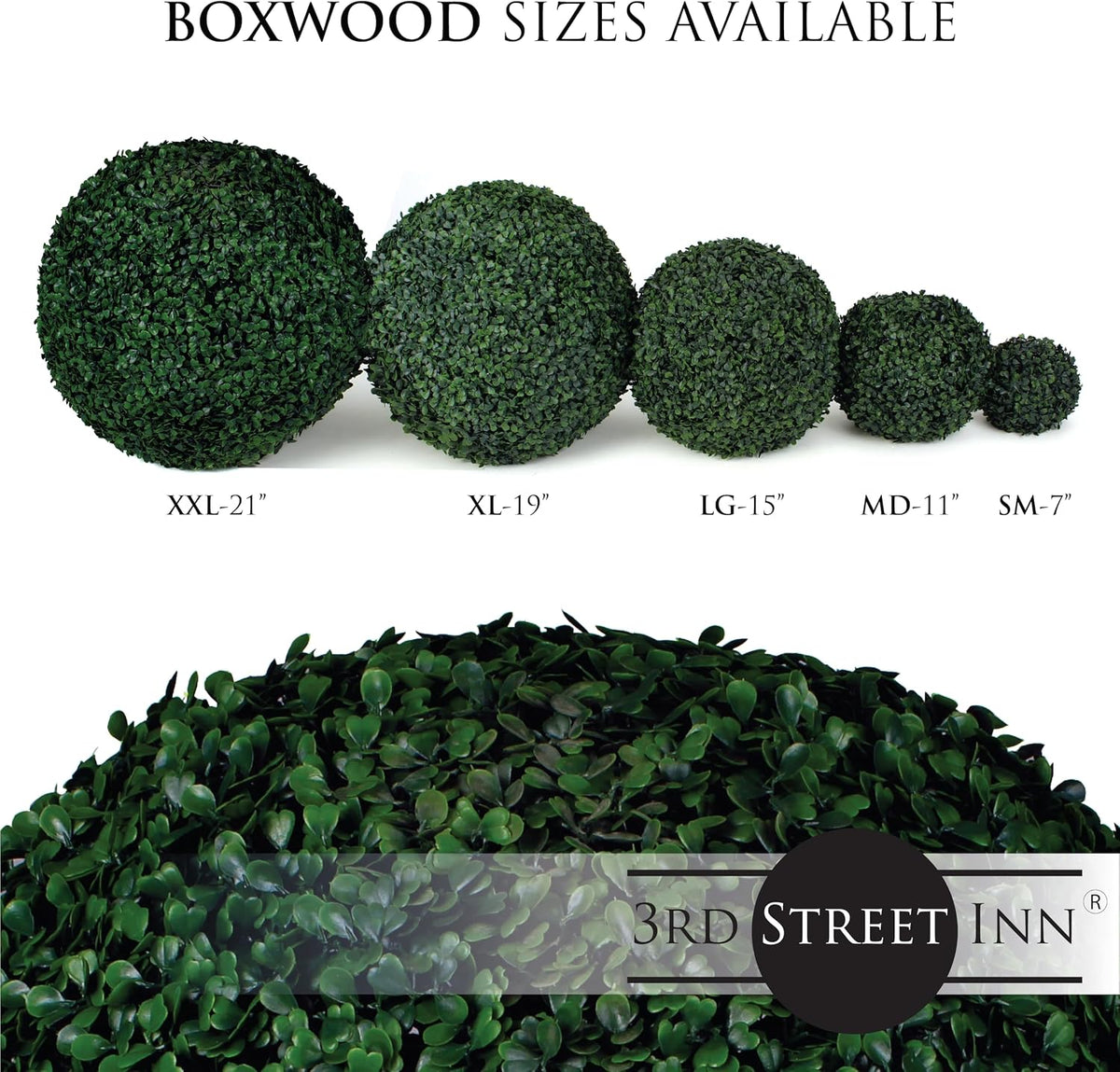 artificial boxwood topiary balls for outdoor decor, package contents
