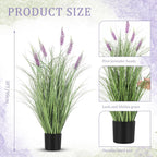 jexine 2 pieces faux plants outdoor 3 ft shown in use