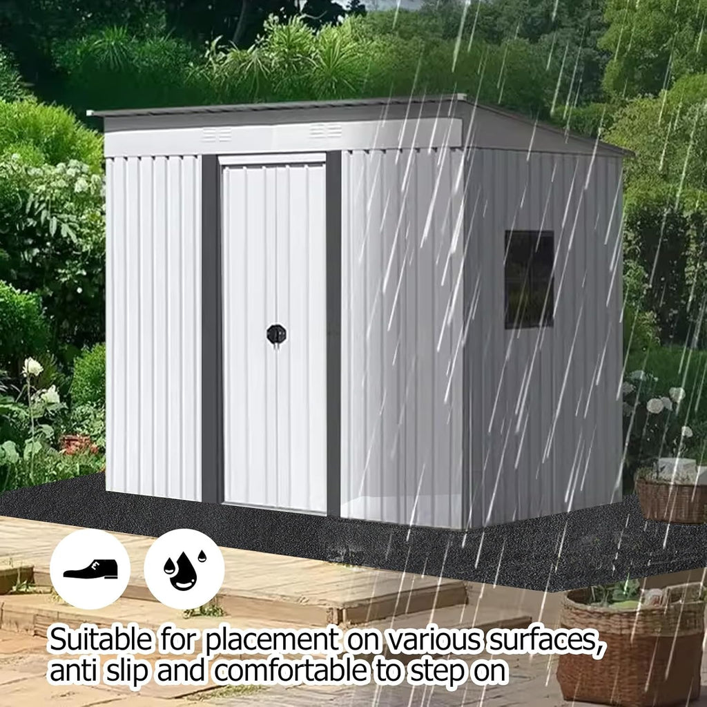 6x8.2ft outdoor storage shed floor mat, tent carpet, package contents