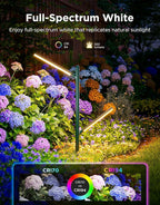 Govee Outdoor Garden Lights 2 Pack, RGBWWIC Smart LED Pathway Lights for Landscape Lighting, 16 Million Colors and 64 Scenes, IP66 Waterproof for Outdoor Patio, Compatible with Alexa, Matter