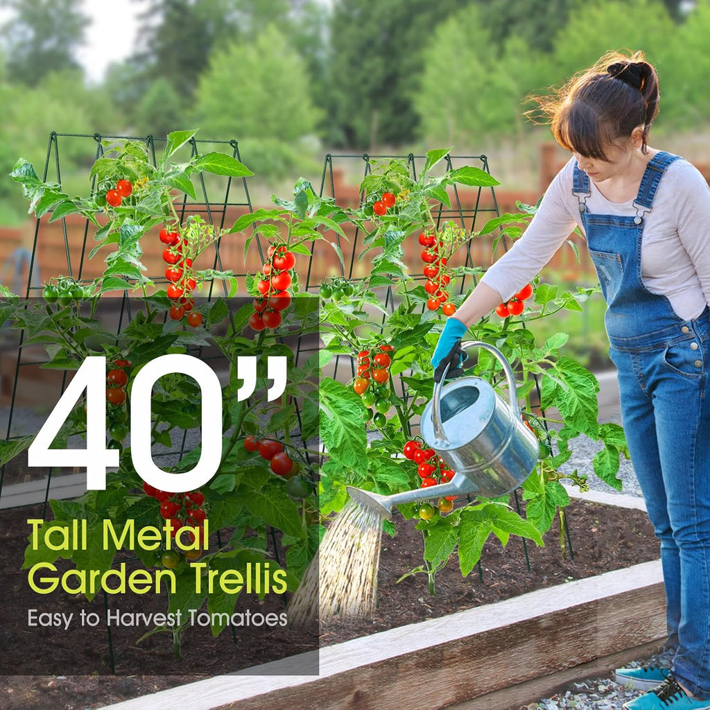 rifny cucumber trellis for raised bed, garden trellis, close-up detail