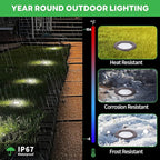 Landscape Well Light Kit, 8 Pack LED Low Voltage In Ground Lights and 100W Transformer and 100FT Cable and 30 Wire Connectors, IP67 Waterproof 12V Outdoor, Aluminum for Sidewalk Tree Path
