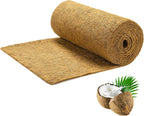 Coco Liner Roll 16x120 Inch, Natural Coconut Liners for Planter Flower Basket, Thick Coco Fiber Mat for Hanging Basket, Garden Decoration, Animal Pet Pads, Reptile Carpet