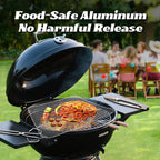 10 Pcs Disposable Grill Topper,16x12 Inch Grill Mesh Mat Disposable Pans,Non-Stick BBQ Aluminum Mats for Outdoor Grills, Easy to Clean