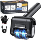 Electric Grill Brush Bristle for Outdoor, Grill Cleaning Brush Rechargeable BBQ Cleaner Brush Head,Safe Grill Brush with Scraper for Cast Iron Stainless-Steel Grates,Black