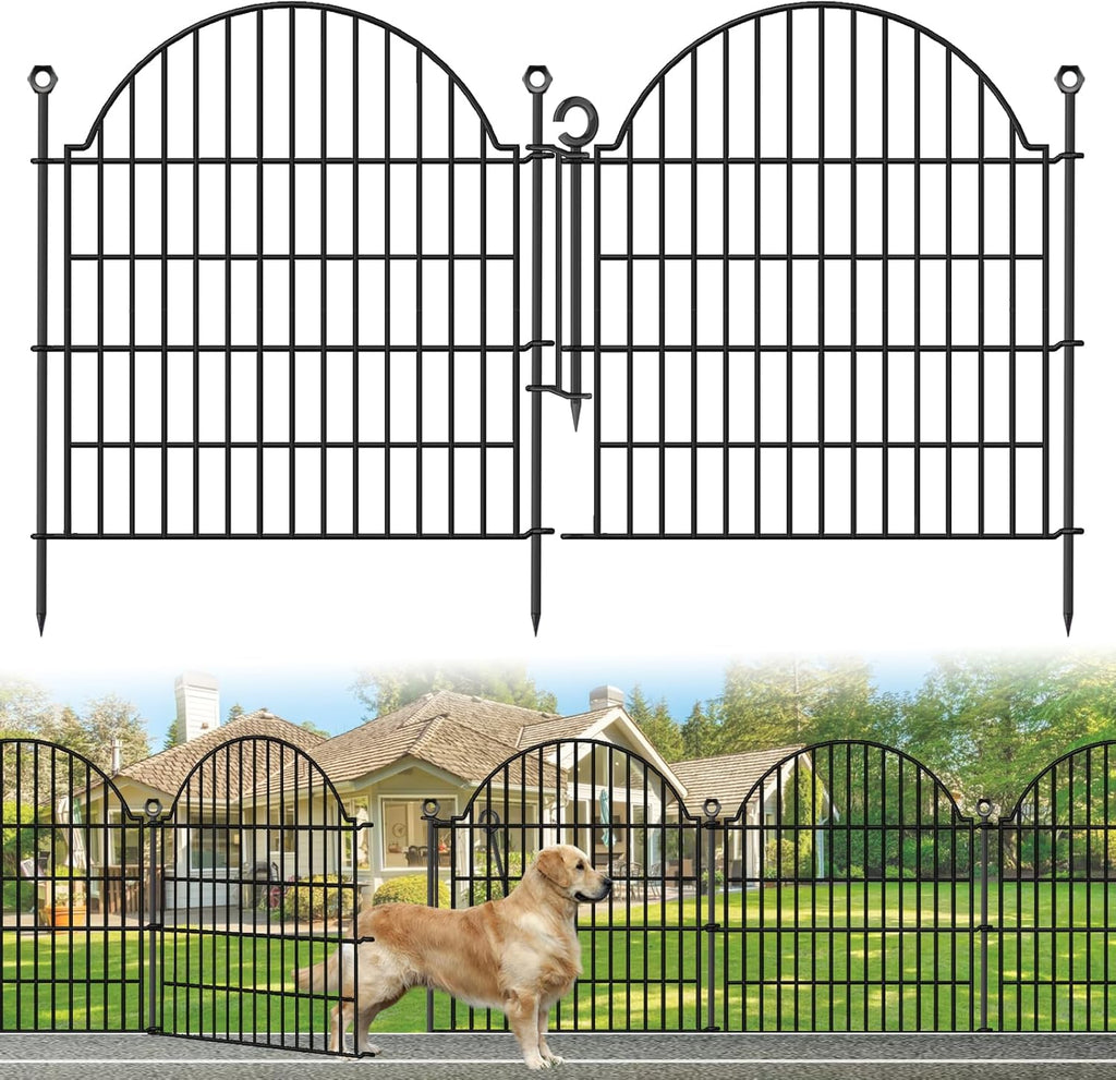 5 panels no dig decorative garden fence with, main product view