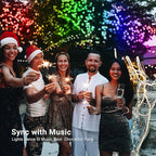 Brizled Color Changing RGB Christmas Lights, 66ft 200 LED Easter String Lights Music Sync, 120+ Modes Remote Dimmable Outdoor Mini Tree Light Indoor Plugin for St Patrick's Day Xmas Halloween