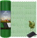 green plastic chicken wire 16in x 33ft,garden netting, main product view