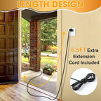 LED Outdoor String Lights 25FT with 9 Shatterproof S14 Bulbs, Waterproof for Porch, Deck, Garden, Balcony, Dimmable 2700K
