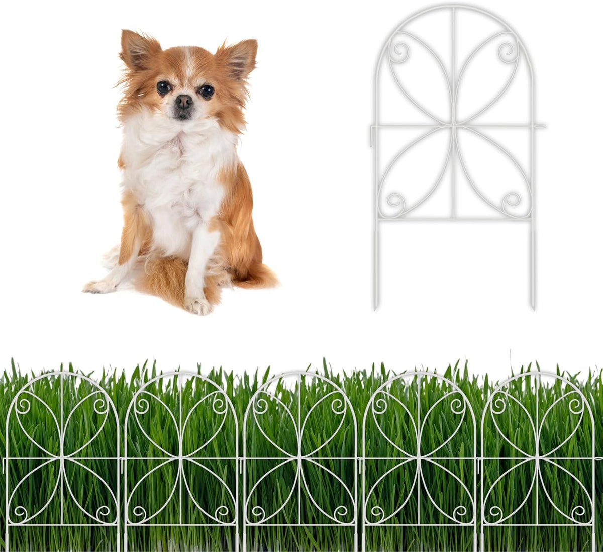shoplala animal barrier fence (10 panels) 12x24in decorative, main product view