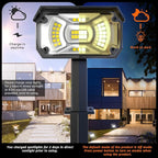 Solar Spot Lights,IP65 Waterproof 40 LED's Landscape Spotlights,3 Modes Outdoor Garden Lights, 360 Adjustable Lighting Angle, Solar Powered Wall Lights for Yard Porch 10 Pack