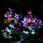 Solar Garden Lights Outdoor Waterproof Decorative Solar Lights Outdoor 8 Pack with 176 LED 136 Butterfly Flower Garden Decor Yard Decorations Patio Lawn, Gifts for Mother's Day Mom Women