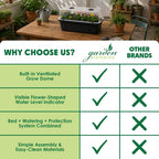 garden elements black elevated raised garden bed, 29.5", package contents