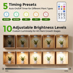 rechargeable grow lights for indoor plants, 2 pack, package contents