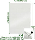 fruit tree protection bags 4x4.5 ft | pack showing dimensions