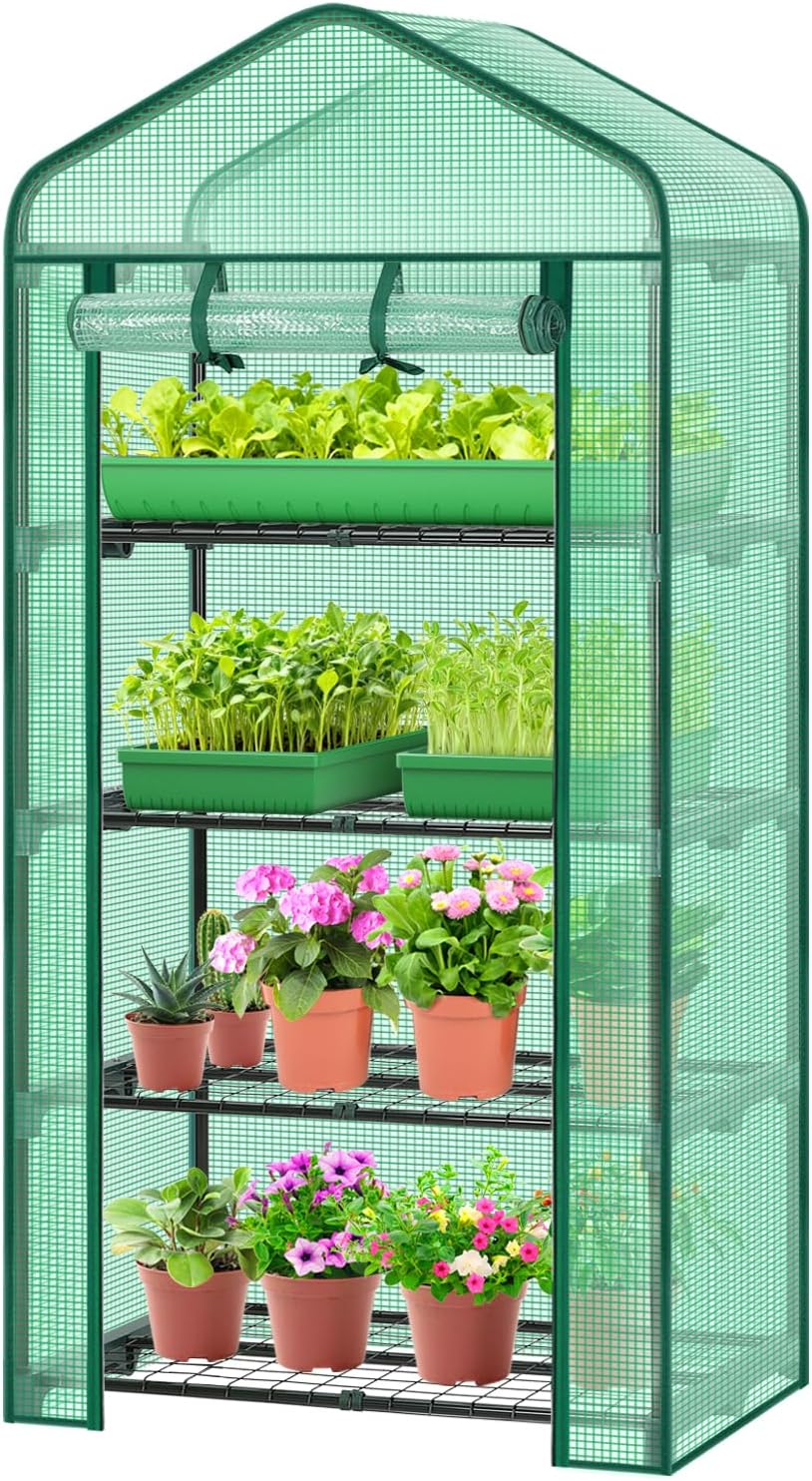 ohuhu mini greenhouse for indoor outdoor, 27 x, main product view